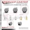 Service Caster 3 Inch MRI Safe Caster, 7/16 Inch Grip Ring Stem SCC-GR02S75-TPR-GRY-71678-MRI - alternate 2
